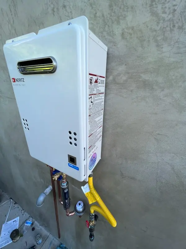 Tankless water heater installation for Willson Hills homes